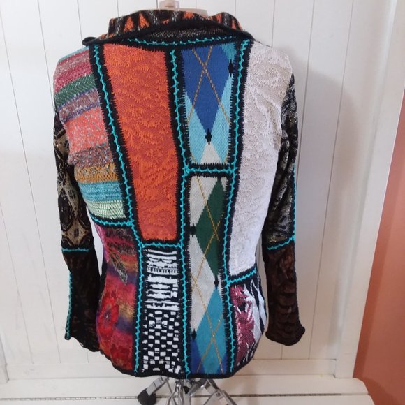 Anthropologie Cecelia Prado Colorful Cardigan Sweater size Small - Picture 6 of 9